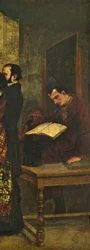 Baudelaire liest ein Buch, Detail aus 