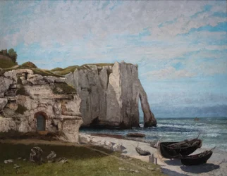Die Klippe von Étretat nach dem Sturm
