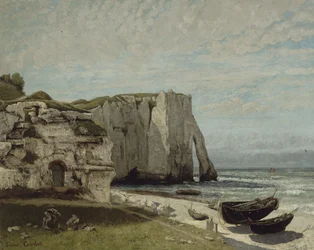 Die Klippe von Etretat nach dem Sturm