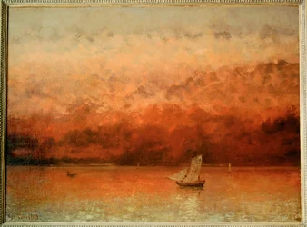 Genfersee bei Sonnenuntergang