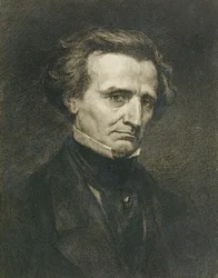 Porträt von Hector Berlioz (1803-69), graviert von A. Gilbert, veröffentlicht in der 