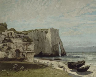 Die Felsen von Étretat nach dem Sturm, 1870