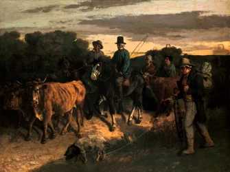 Die Bauern von Flagey Les Paysans de Flagey, 1855