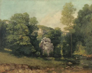 Der Bach der Breme, der aus dem Puits Noir hervorgeht, 1865