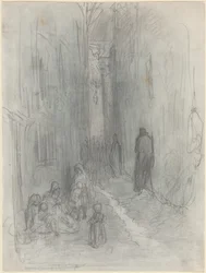 Eine Hintergasse in London