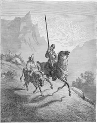 Illustration zum Buch Don Quijote de la Mancha von M. de Cervantes, 1863