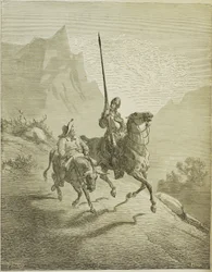Illustration zum Buch Don Quijote de la Mancha von M. de Cervantes, 1863