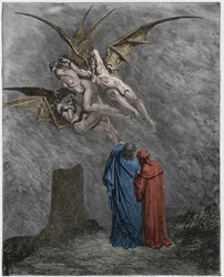 Inferno, Gesang 9: Die abscheulichen Erinyes: Megaera, Tisiphone, Alecto