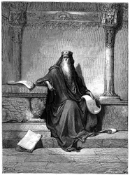 Salomo - Illustration von Gustave Doré (1832-1883) für Die Bibel (1866) -