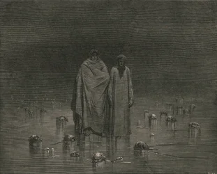 Achte gut darauf, dass deine Sohlen nicht auf die Köpfe deiner armen Brüder treten, um 1890
