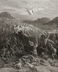 Die Schlacht von Nicaea im Jahr 1097, Illustration aus 