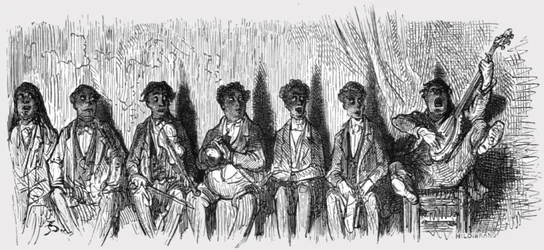 Die Christy Minstrels, 1872