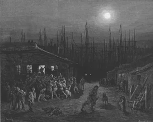 Die Docks - Nachtszene, 1872
