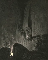 Der Führer, der bemerkte, wie aufmerksam ich schaute, begann, ca. 1890