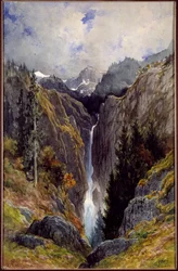 Wasserfall des Höllenlochs im Lystal