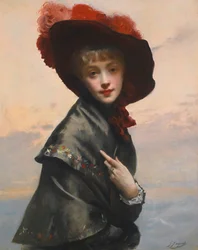 Dame mit Hut