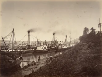 Fête de S. A. Ismaïl Pacha an Bord der Boote von LL. A A. den Prinzen, Januar 1867, 1867