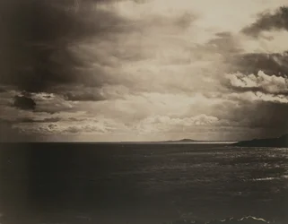 Mittelmeer mit dem Berg Agde, 1857