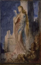 Helena auf den Mauern Trojas