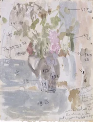 Eine Vase mit Blumen