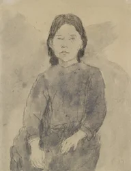 Sitzendes Mädchen (Marie Hamonet?)