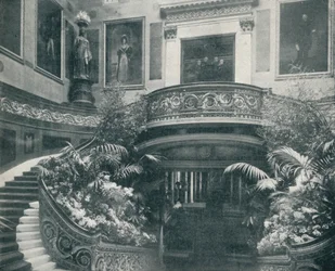 Die große Treppe im Buckingham Palace, um 1899