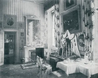 Das Ankleidezimmer der Königin im Windsor Castle, um 1899, 1901
