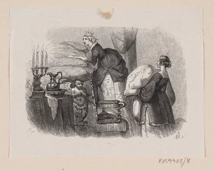 Illustration zu „Die Prinzessin auf der Erbse“ in H. C. Andersens „Märchen und Geschichten“, Band 1