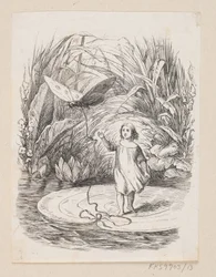 Illustration zu „Däumelinchen“ in H. C. Andersen, „Eventyr og Historier“, Band 1