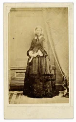 Carte-de-visite von Florence Nightingale, um 1858