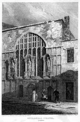 Guildhall Chapel, City of London, 1815