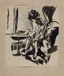 Ohne Titel (Sitzende Figur)