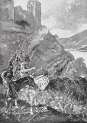 Teutonen und Kelten vereinen sich, um die Römer aus Gallien zu vertreiben