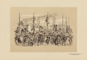 Oxford und Cambridge Bootsrennen, Nr. 3, Auf der Brücke