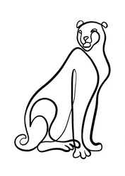 Graziöse Linien-Gepard