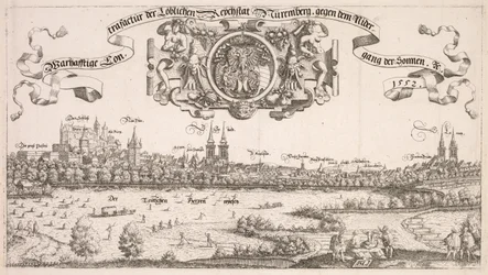 Panoramablick auf Nürnberg: Mittlerer Teil