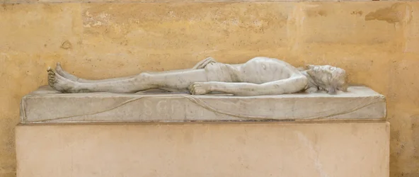 Christus am Grab, Kopie von H. Holbein, Küste der Kapelle der Invaliden (1670), Paris