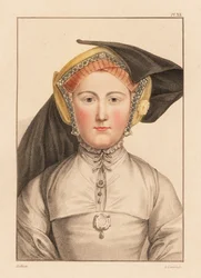 Porträt einer unbekannten Frau vom Hofe König Heinrichs VIII., 1812