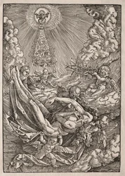 Christus von Engeln in den Himmel getragen, ca. 1515-1517