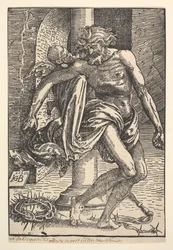 Christus mit den Folterinstrumenten, unterstützt von einem kleinen Engel, 1517