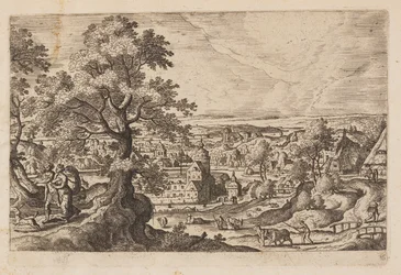 Tafel 16, aus Landschaften mit Szenen aus dem Alten und Neuen Testament und Ovids Metamorphosen