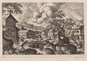 Tafel 1, aus Landschaften mit Szenen aus dem Alten und Neuen Testament und Ovids Metamorphosen