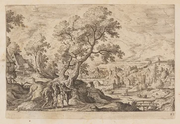 Tafel 23, aus Landschaften mit Szenen aus dem Alten und Neuen Testament und Ovids Metamorphosen