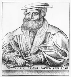 Porträt von Hans Sachs, 1545