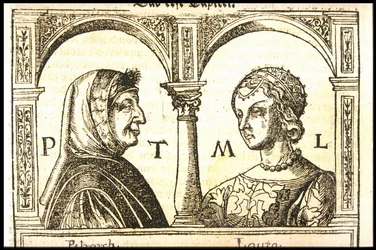 Petrarca und Laura, ca. 1545
