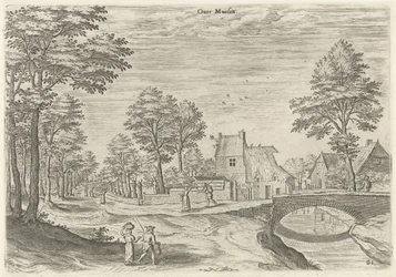 Ansicht der Straße zum Brüsseler Stadttor Overmolen