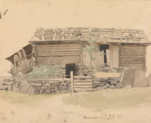 Scheune und Zaun, Vassenden