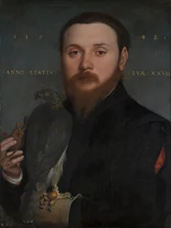 Porträt eines Falkners