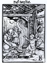 Der Tod holt ein Kind, aus der Serie 