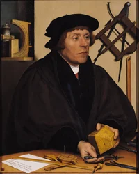 Porträt von Nicholas Kratzer (1487-ca.1550) 1528